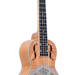 ResoMaple-Tenor/L: Lefty Tenor-Scale Curly Maple Resonator Ukulele with Gig Bag