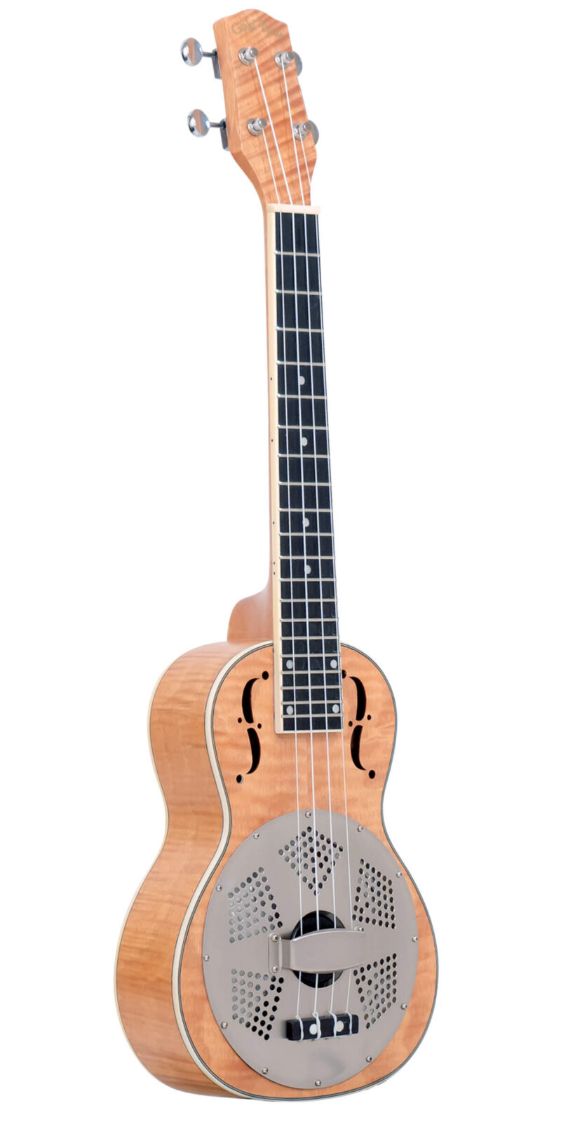ResoMaple-Tenor: Tenor-Scale Curly Maple Resonator Ukulele with Gig Bag