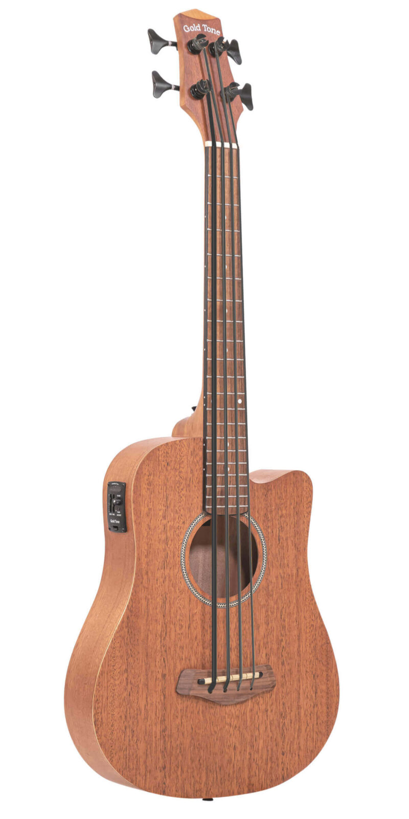 M-BassFL/L: Lefty 23-Inch Scale Fretless Acoustic-Electric MicroBass with Gig Bag