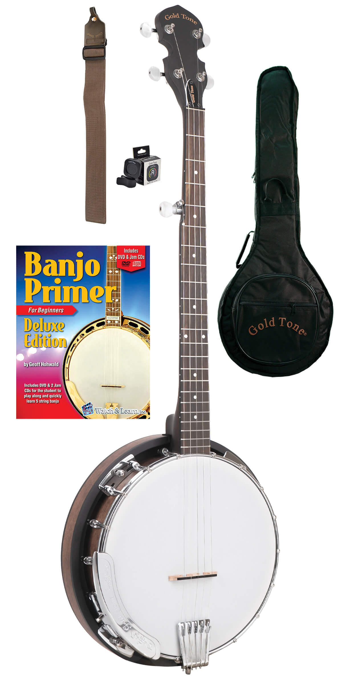 CC-BG/L: Lefty Cripple Creek Banjo Bluegrass Starter Pack