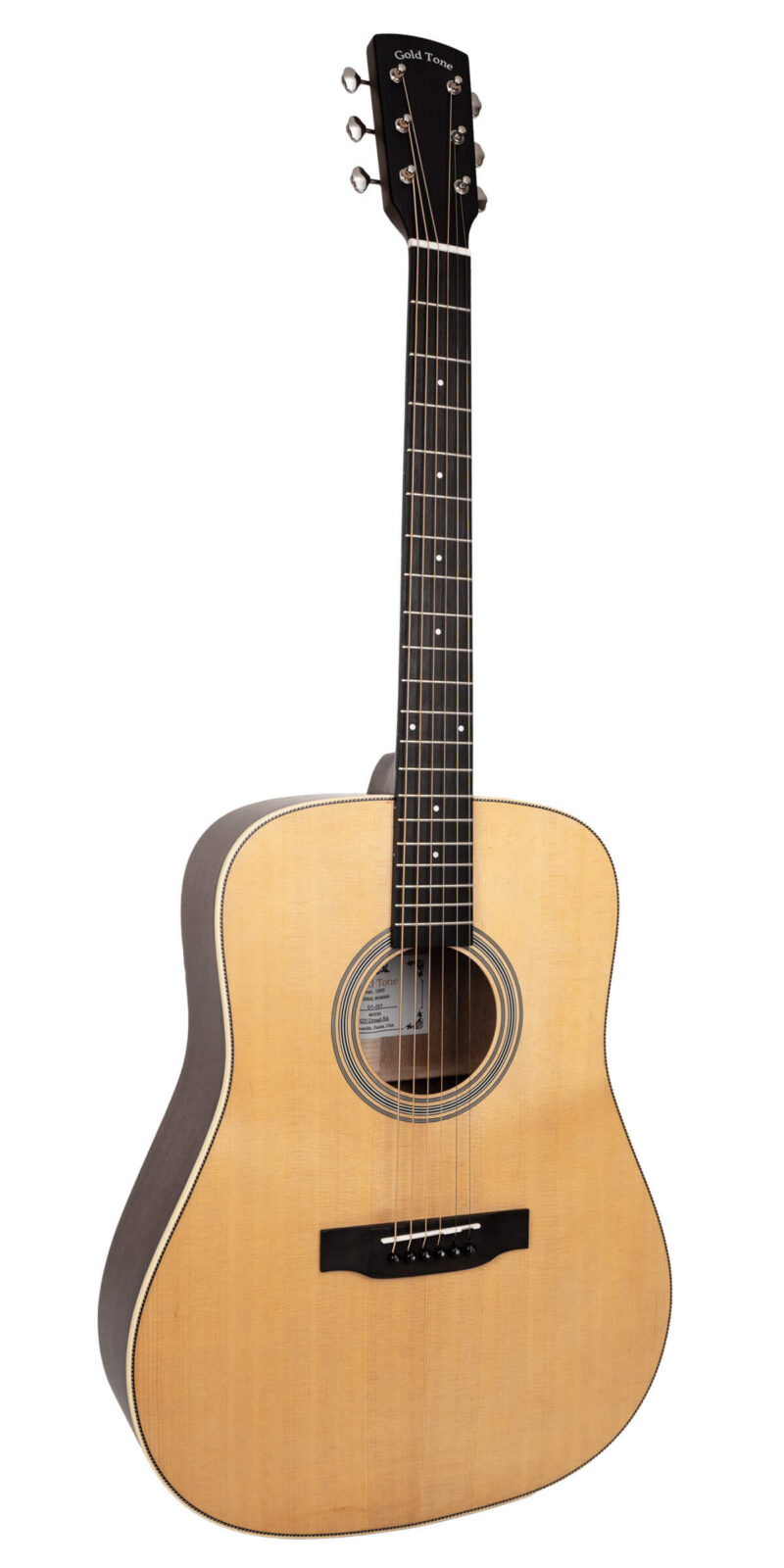The Dread: Acoustic-Electric All Solid Wood Guitar with Bag - Satin Natural