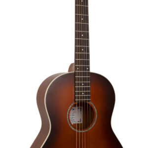 The Parlor: Acoustic-Electric All Solid Wood Guitar with Bag - Satin Burst