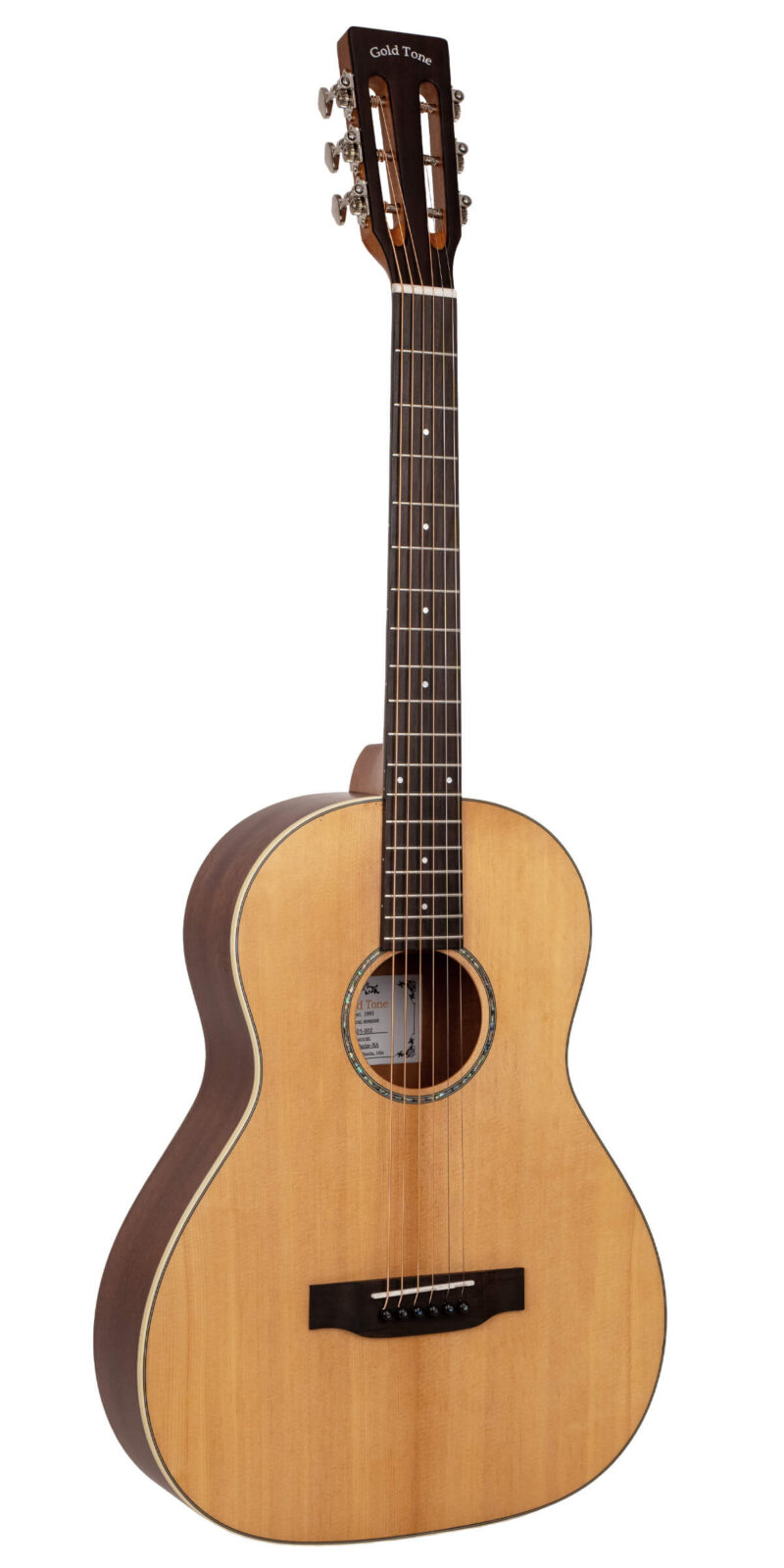 The Parlor: Acoustic-Electric All Solid Wood Guitar with Bag - Satin Natural