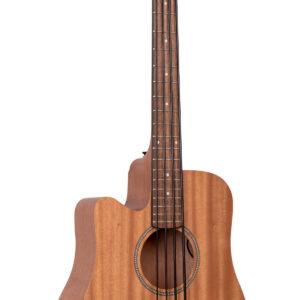 M-Bass25/L: Lefty 25-Inch Scale Acoustic-Electric MicroBass with Gig Bag