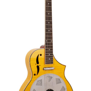 Mojo: Round-neck Resonator Guitar with Pickup and Case