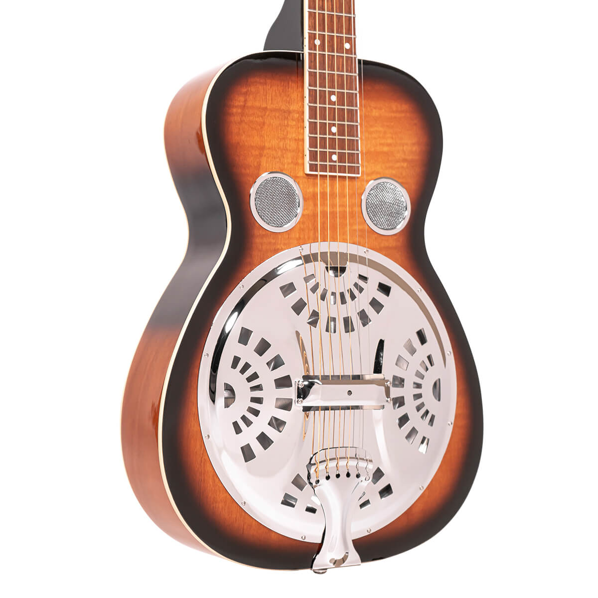 PBS-M/L: Lefty Paul Beard Squareneck Solid-Mahogany Resonator Guitar with Case - Image 2