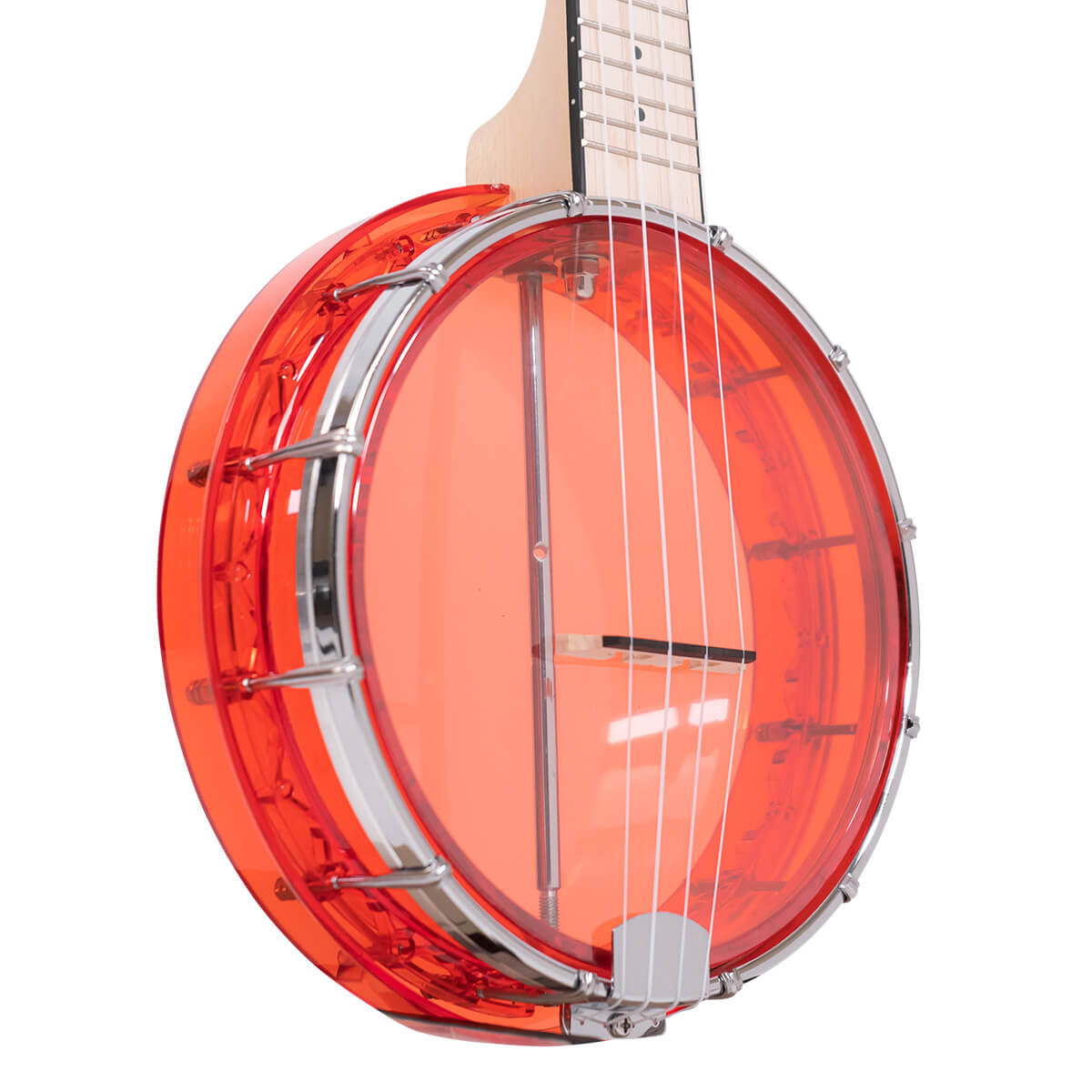 Little Gem (Ruby): See-Through Banjo-Ukulele with Bag - Image 2