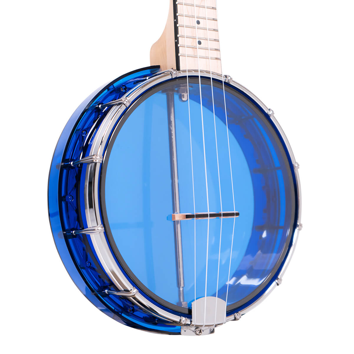 Little Gem (Sapphire): See-Through Banjo-Ukulele with Bag - Image 2