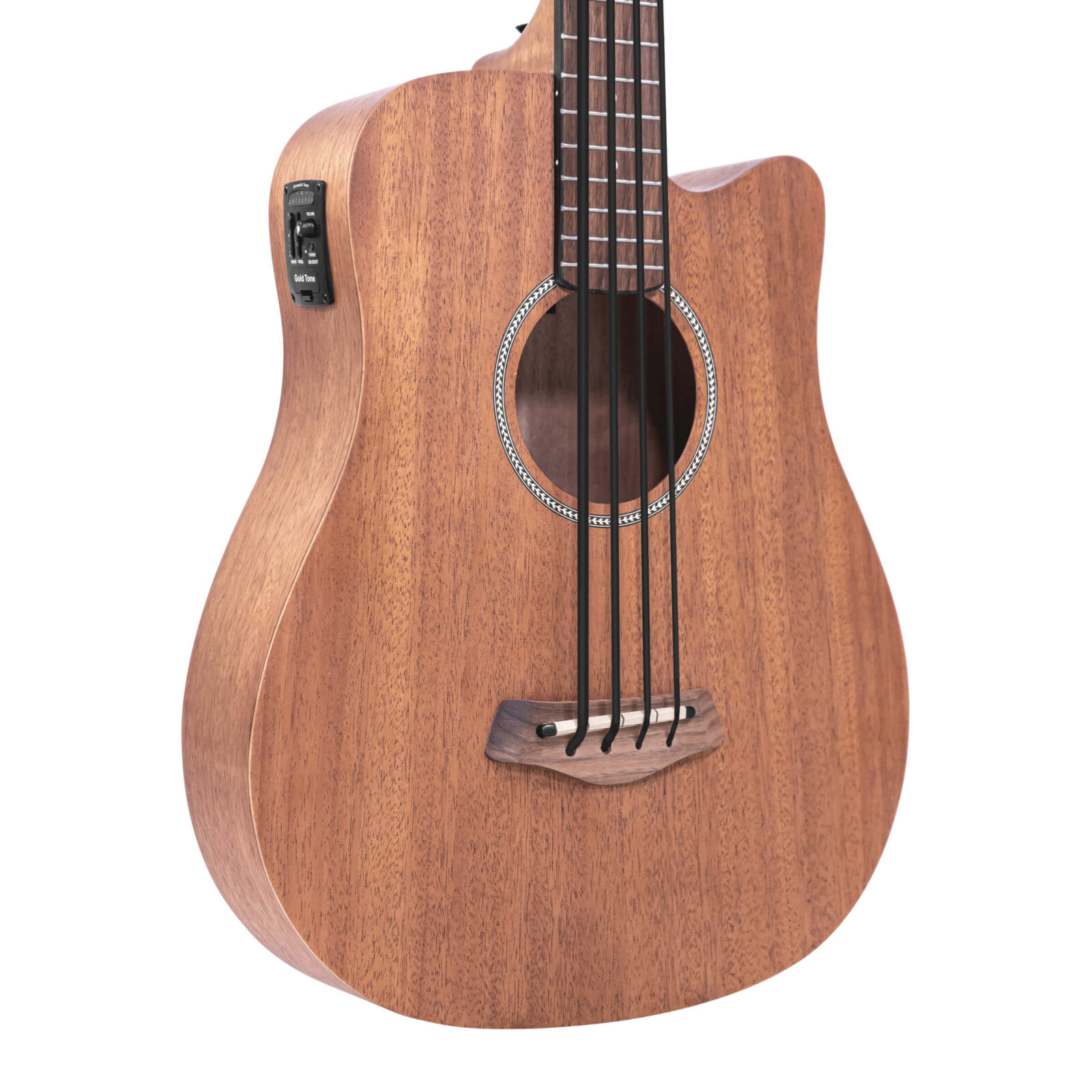 M-Bass25 25-Inch Scale Acoustic-Electric MicroBass with Gig Bag - Image 2