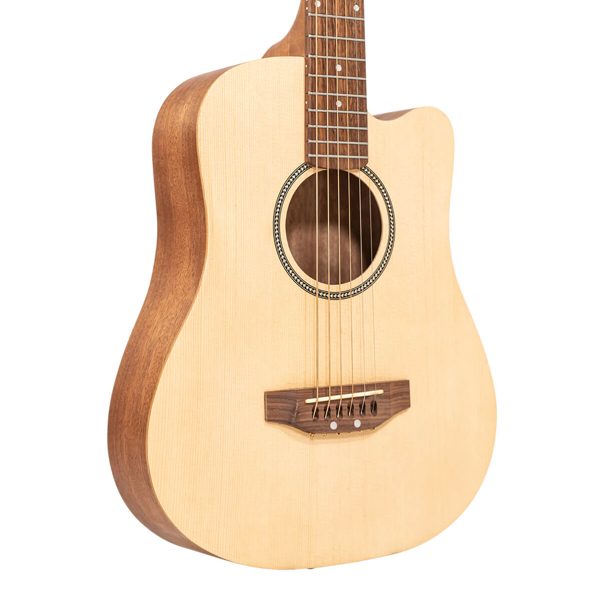 M-Guitar: Acoustic-Electric Micro-Guitar with Gig Bag - Image 2