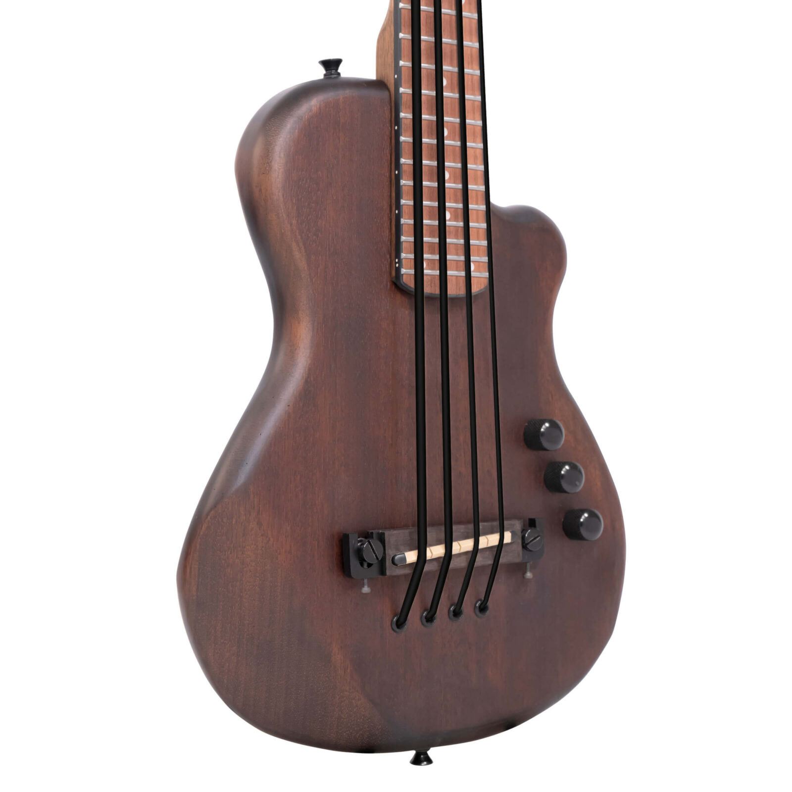 ME-BassFL: 23-Inch Scale Fretless Electric MicroBass with Gig Bag - Image 2