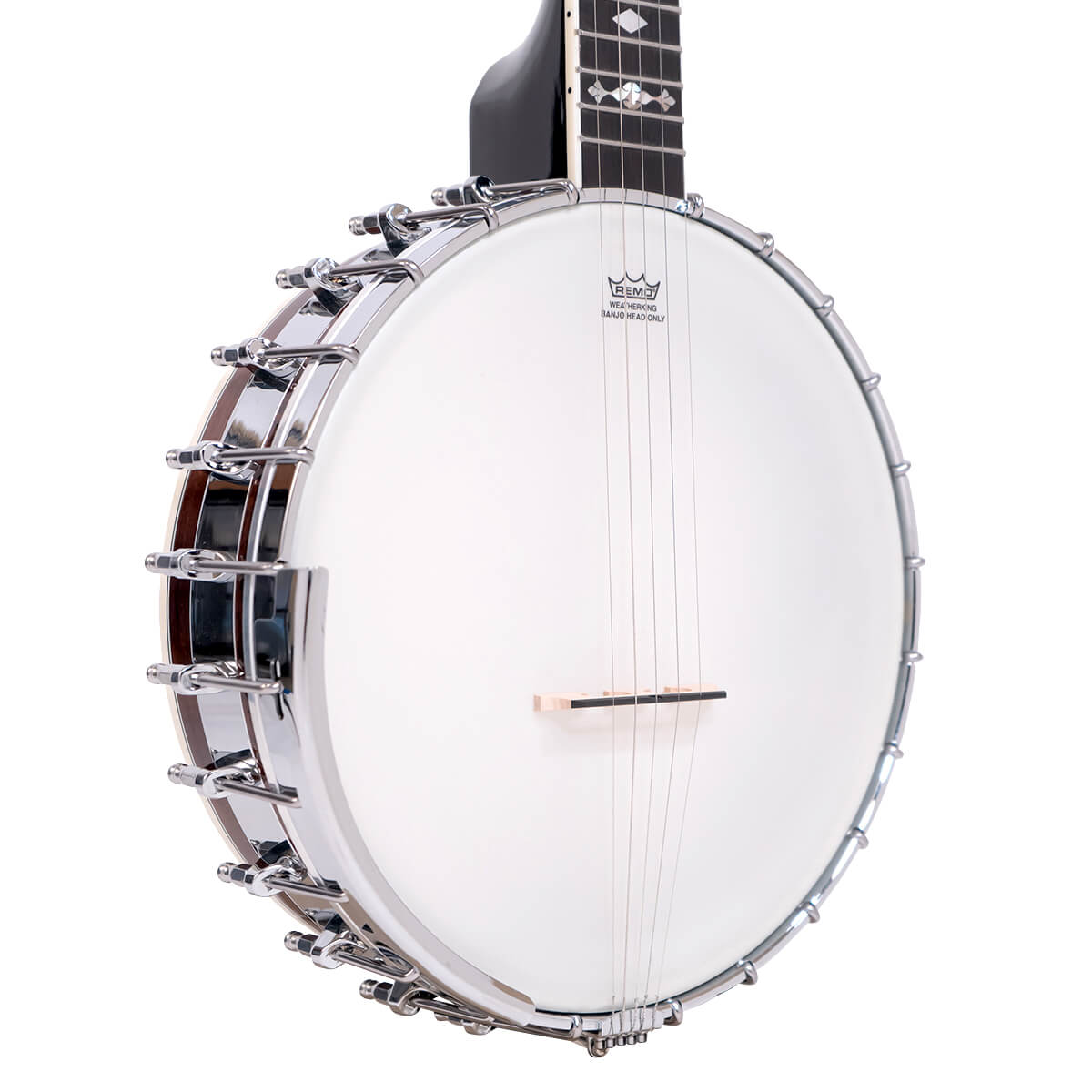 OT-800LN: Old Time Long Neck Banjo with Case - Image 2