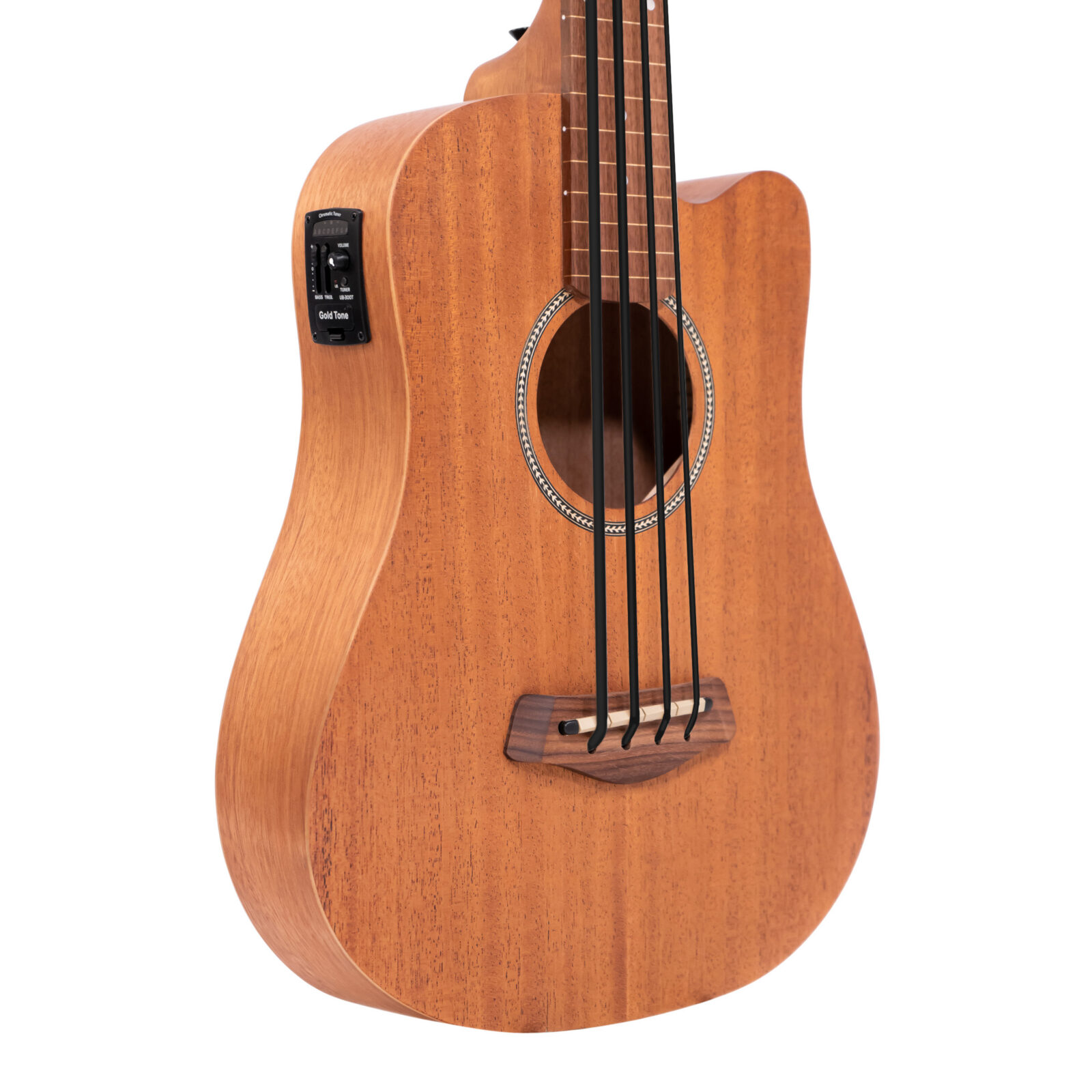 M-BassFL 23-Inch Scale Fretless Acoustic-Electric MicroBass with Gig Bag - Image 2