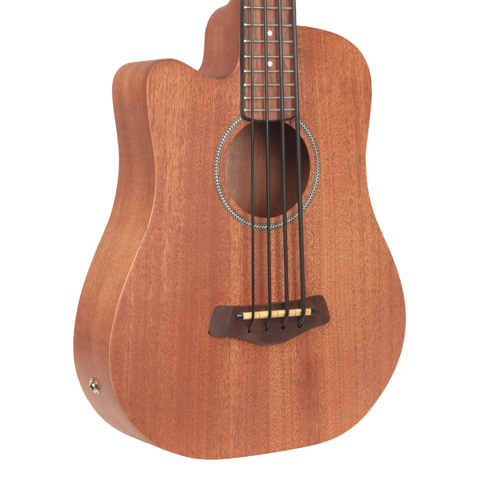 M-Bass/L: Lefty 23-Inch Scale Acoustic-Electric MicroBass with Gig Bag - Image 2