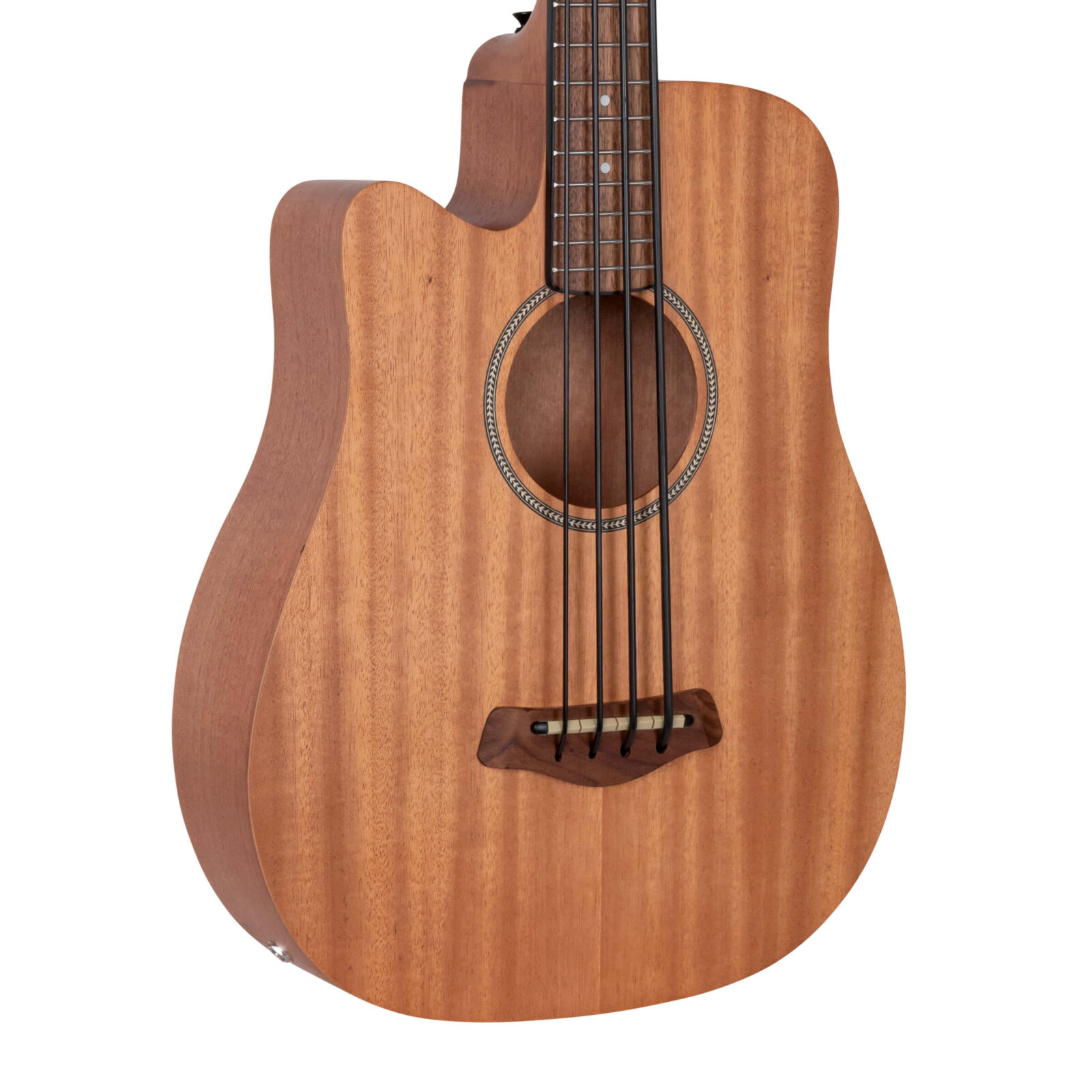 M-Bass25/L: Lefty 25-Inch Scale Acoustic-Electric MicroBass with Gig Bag - Image 2