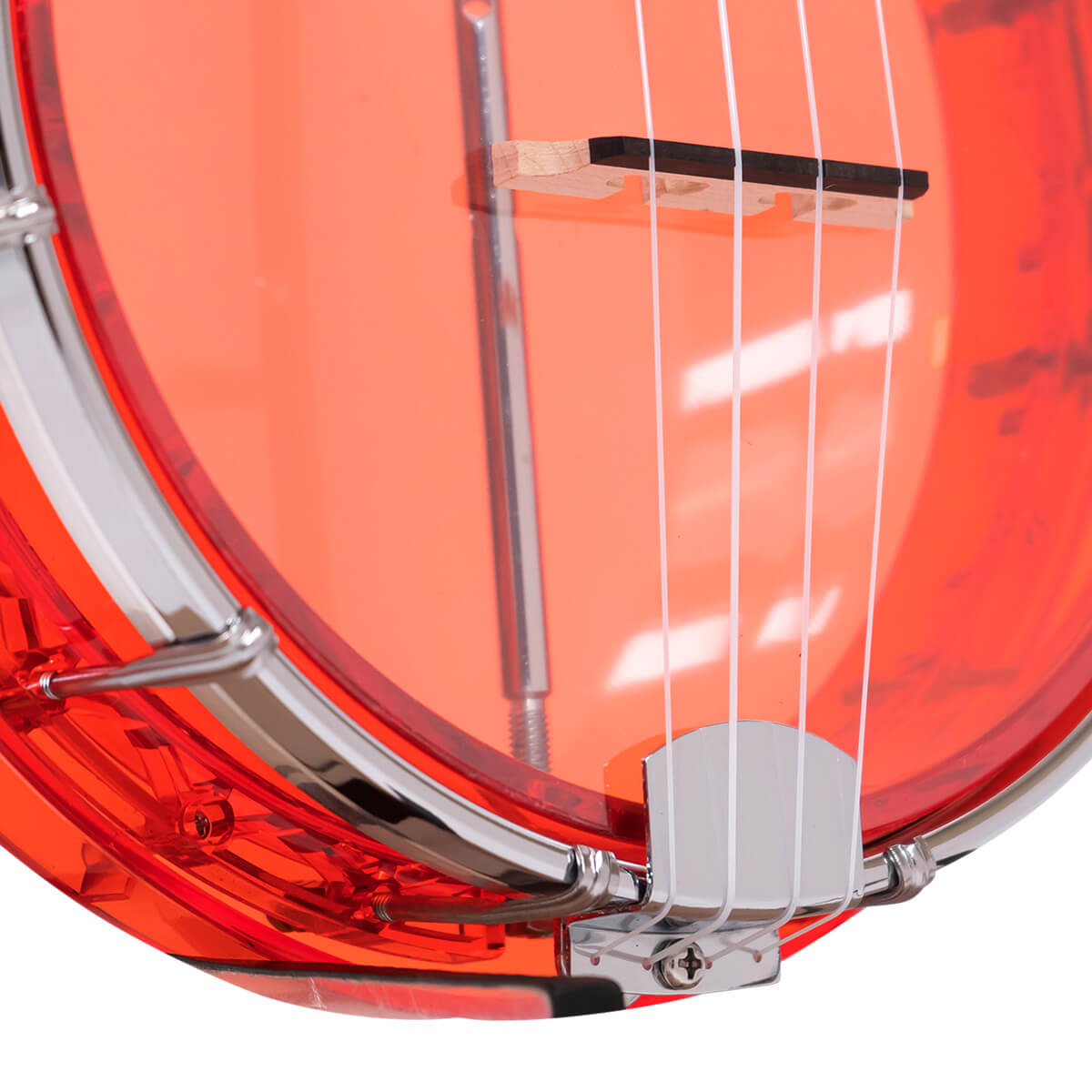 Little Gem (Ruby): See-Through Banjo-Ukulele with Bag - Image 3