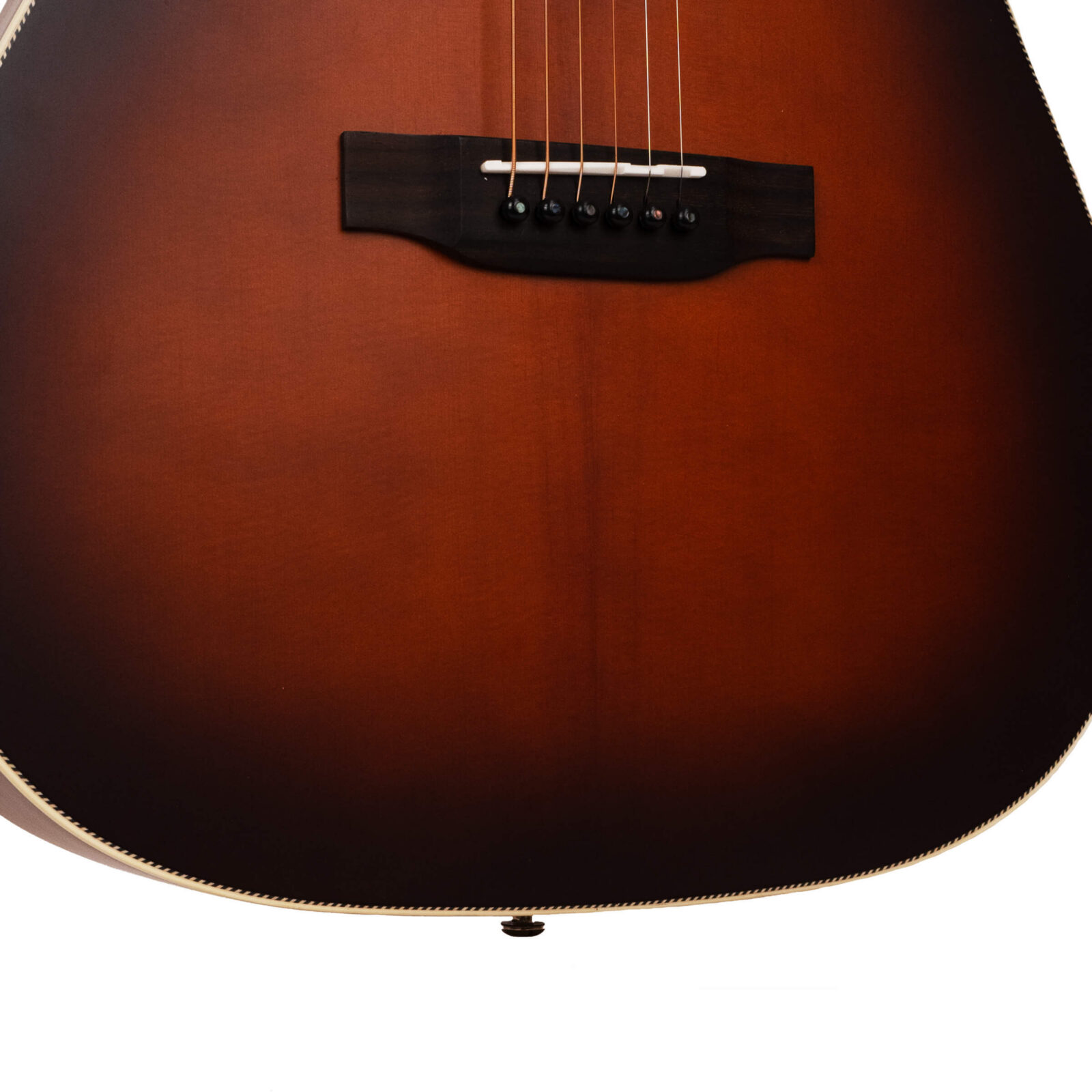 The Bell: Acoustic-Electric All Solid Wood Guitar with Bag - Satin Burst - Image 3