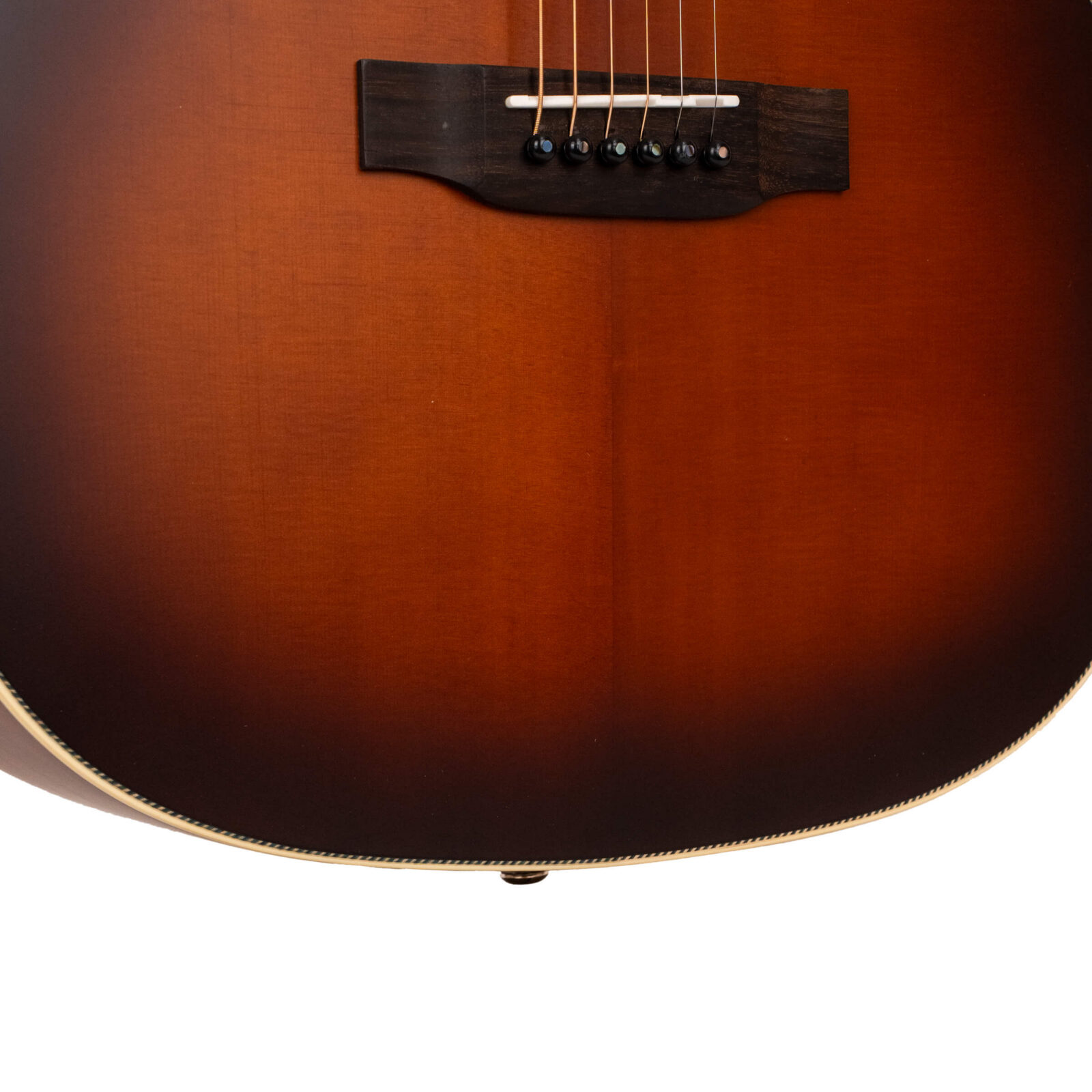 The Dread: Acoustic-Electric All Solid Wood Guitar with Bag - Satin Burst - Image 3