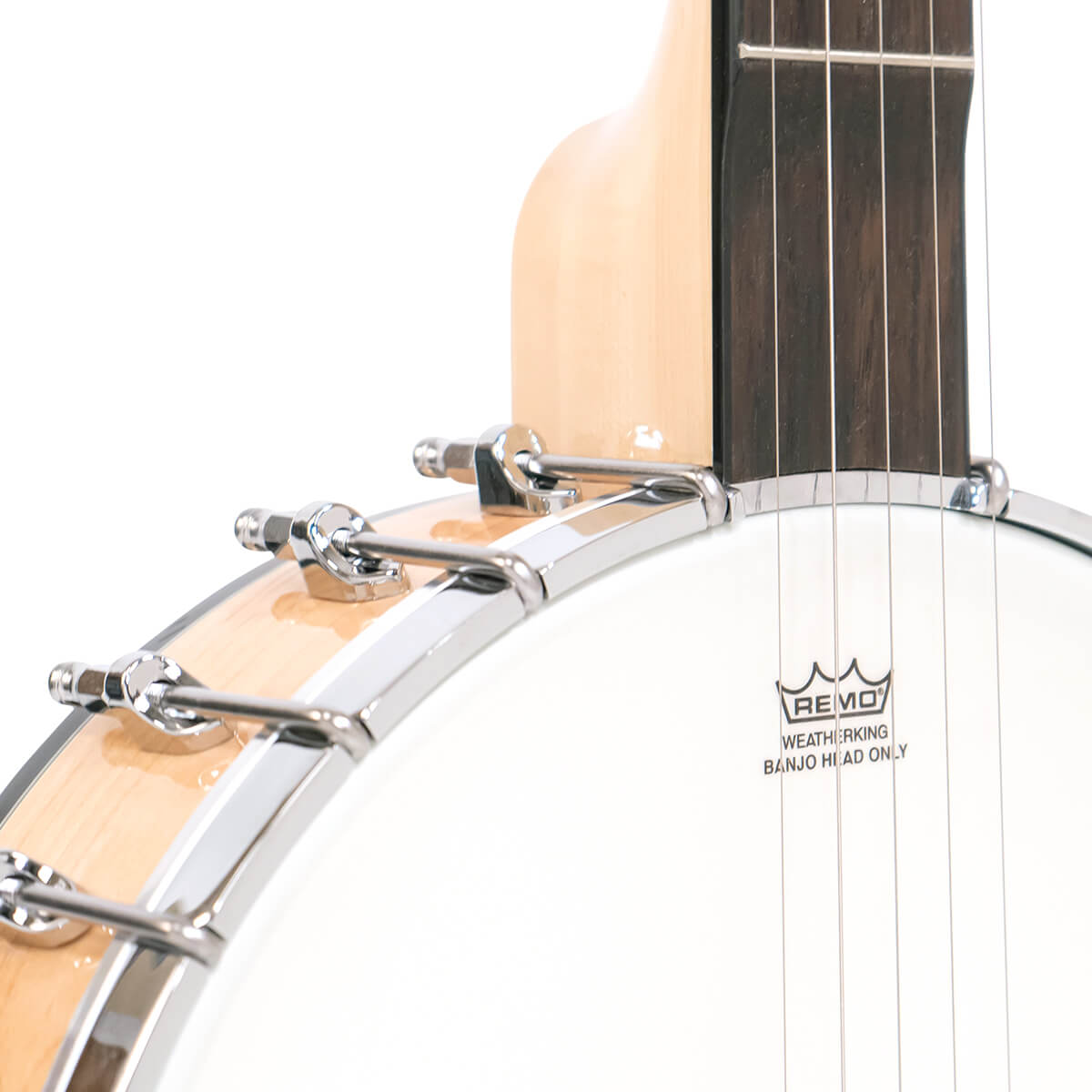 MM-150 Maple Mountain Openback Banjo with Case - Image 4