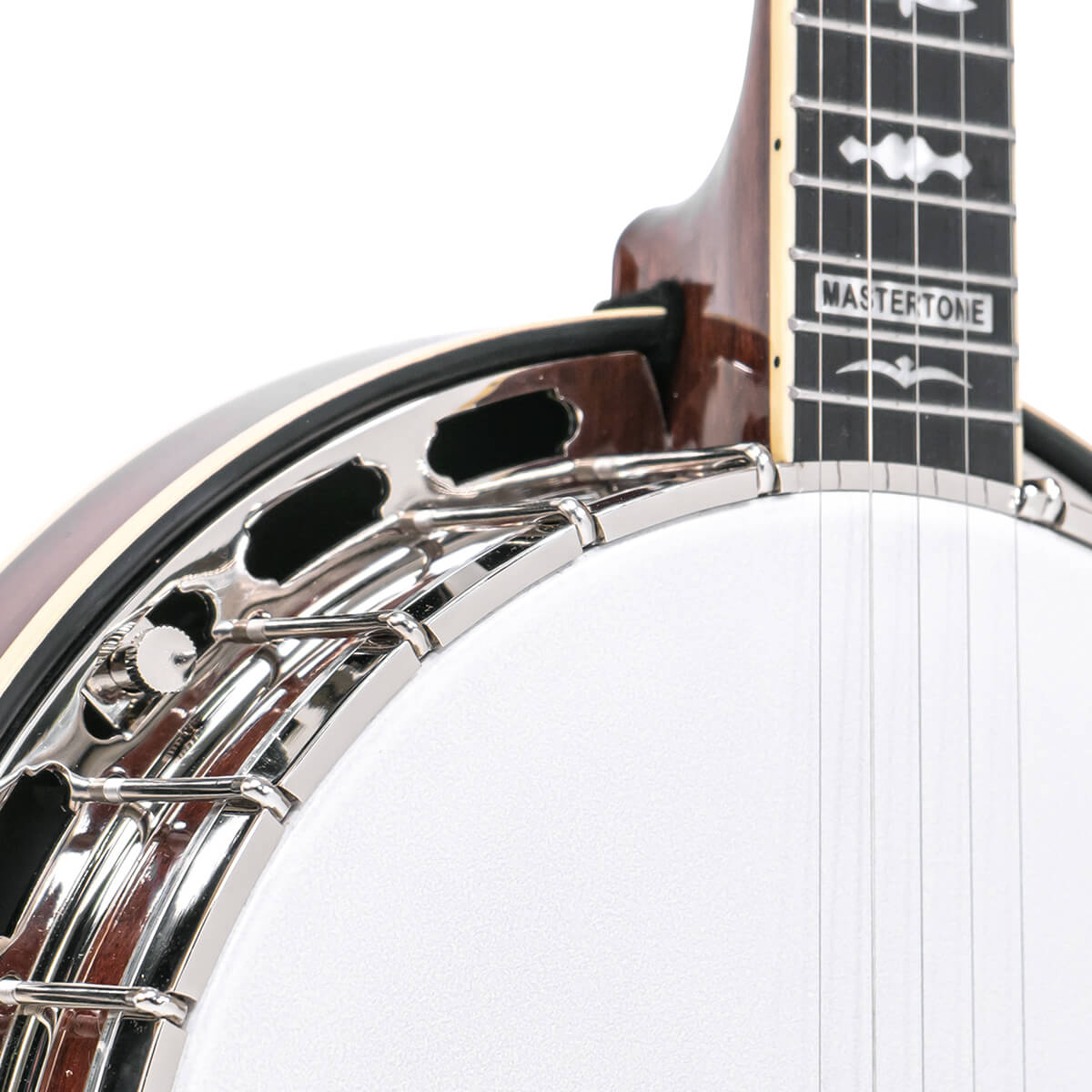 Mastertone® OB-3RF: Orange Blossom "Twanger" Pre-War Style Resonator Radiused Banjo with Case - Image 4