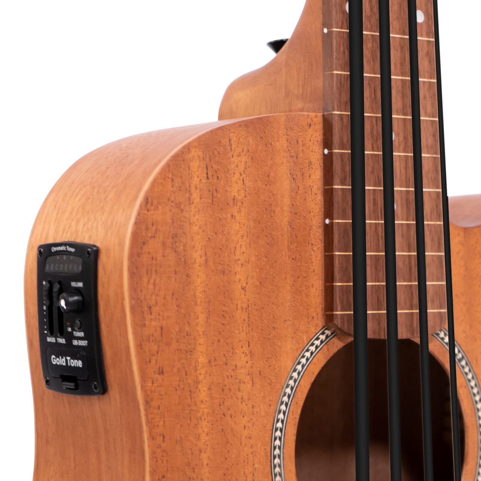 M-BassFL 23-Inch Scale Fretless Acoustic-Electric MicroBass with Gig Bag - Image 4
