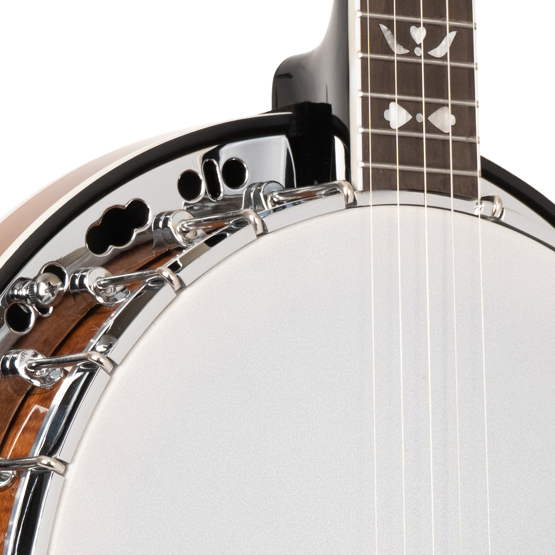 BG-150F/L: Lefty Bluegrass Banjo with Flange and Bag - Image 4