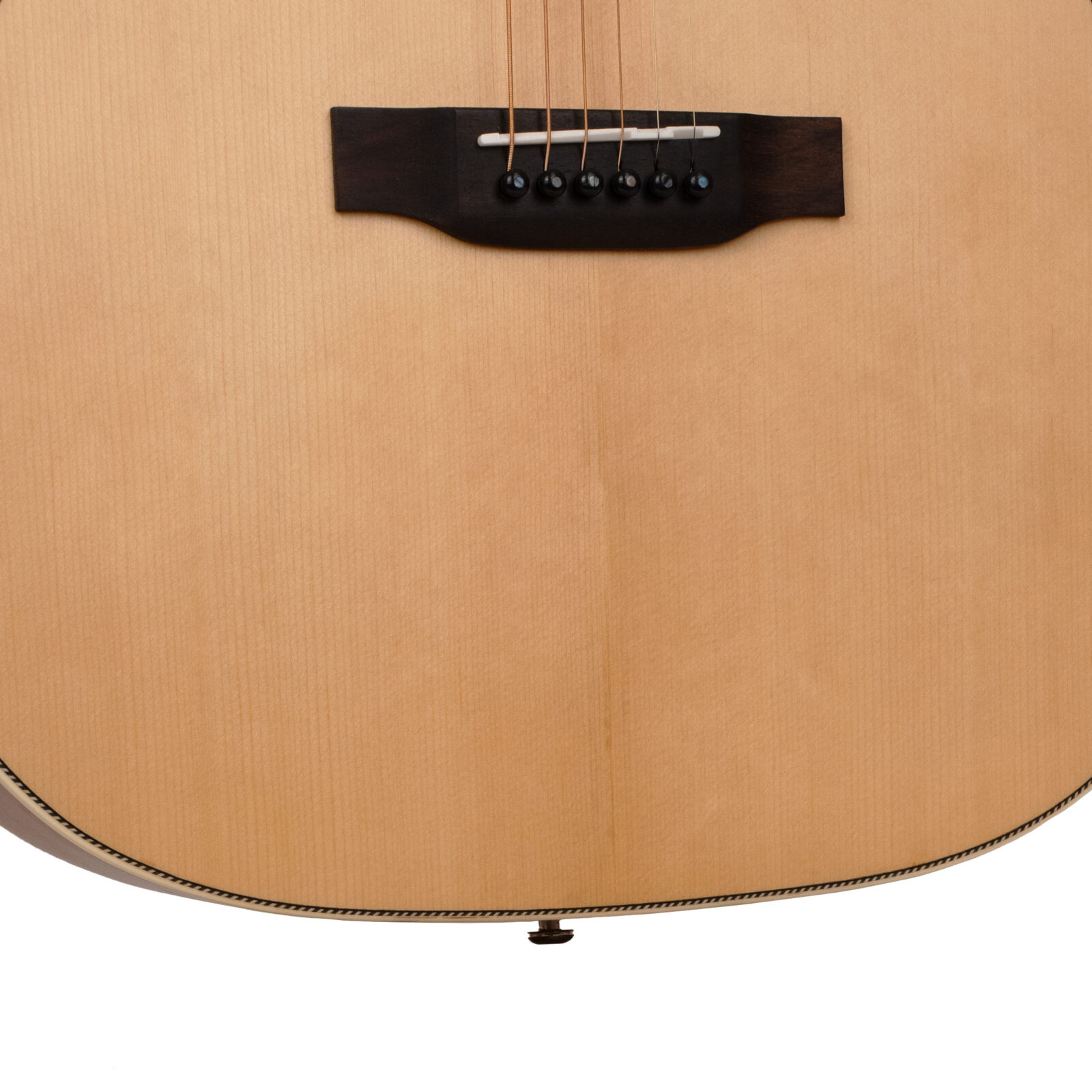 The Bell: Acoustic-Electric All Solid Wood Guitar with Bag - Satin Natural - Image 4