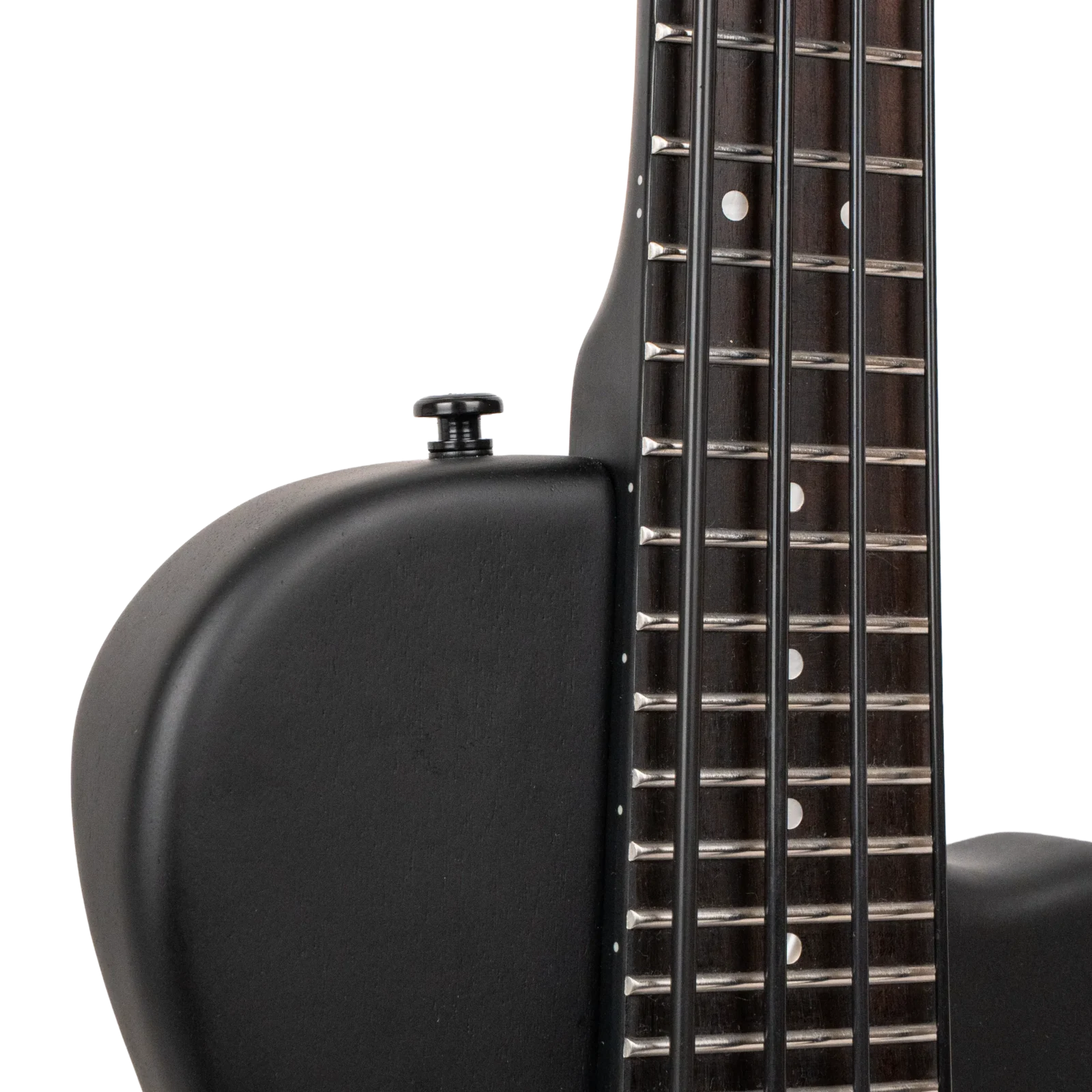 ME-Bass: 23-Inch Scale Matte Black Electric MicroBass with Gig Bag - Image 4