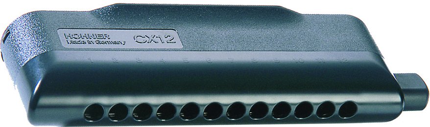 HOHNER CX-12 CHROMATIC HARMONICA BLACK, KEY OF C