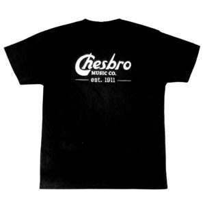 Chesbro Music Co. T-Shirt - Black with White Text — L