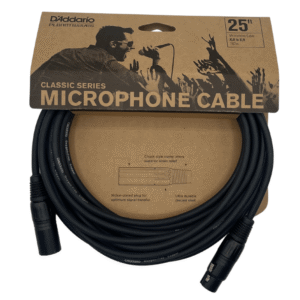 D'Addario Classic Series Microphone Cable, XLR Female to XLR Male - 25'