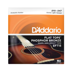 D'Addario EFT15 Flat Tops Acoustic Guitar Strings - (10-47) Extra Light