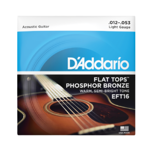 D'Addario EFT16 Flat Tops Acoustic Guitar Strings - (12-53) Light