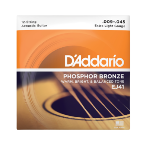 D'Addario EJ41 Acoustic 12-String Guitar Strings - Extra Light (9-45)