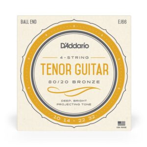 D'Addario EJ66 80/20 Bronze 4-String Tenor Guitar String Set | Ball-End (10-32)