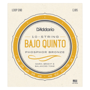 D'Addario EJ85 Phosphor Bronze Bajo Quinto Strings - 10-string - (26-78)