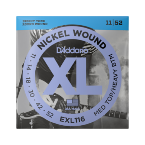 D'Addario EXL116 Nickel Wound Electric Guitar Strings - Medium Top/Heavy Bottom - (11-52)