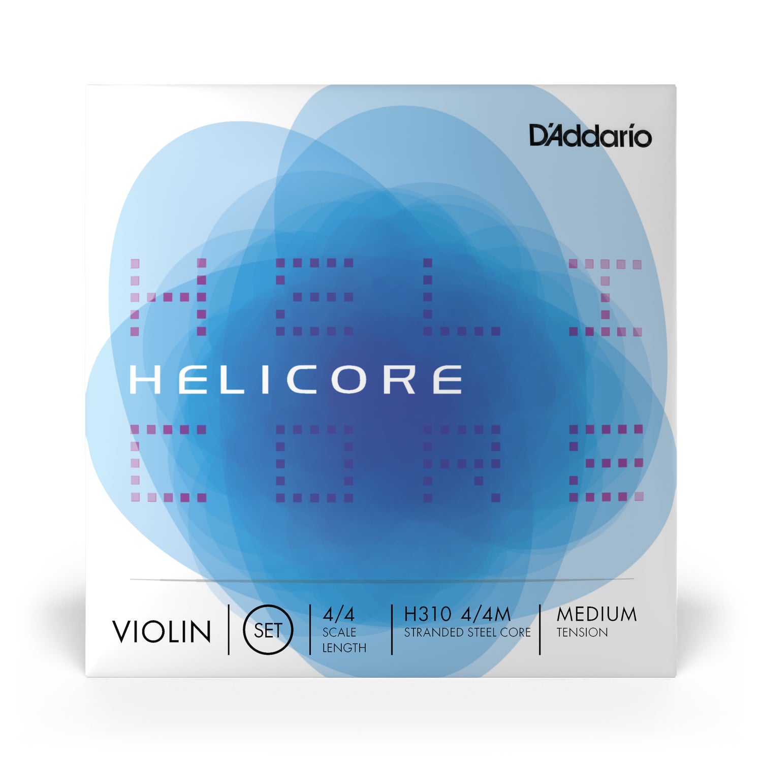 D'Addario H310 4/4M Helicore Violin String Set - 4/4 Full Size Medium Tension