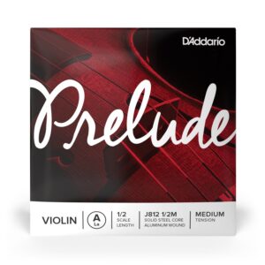 D'Addario Prelude J812 1/2M Violin A String - Medium Tension 1/2 Size