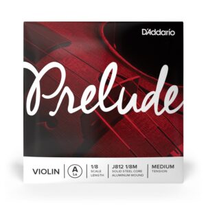 D'Addario Prelude J812 1/8M Violin A String - Medium Tension 1/8 Size