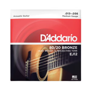 D'Addario EJ12 80/20 Bronze Acoustic Guitar Strings - Medium (13-56)