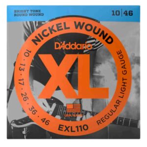 D'Addario EXL110 Nickel Wound Electric 10-46 Regular Light Electric Guitar Strings
