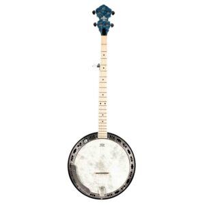 Ortega 5-String Acoustic-Electric Banjo - Falcon Series OBJE400TBL - Transparent Blue