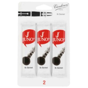 Vandoren Juno Bb Clarinet Reeds - Strength 2 - 3-pack